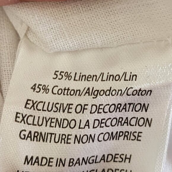 Tenth Ocean White Washable Linen Cotton Blend Shirt - Picture 6 of 6